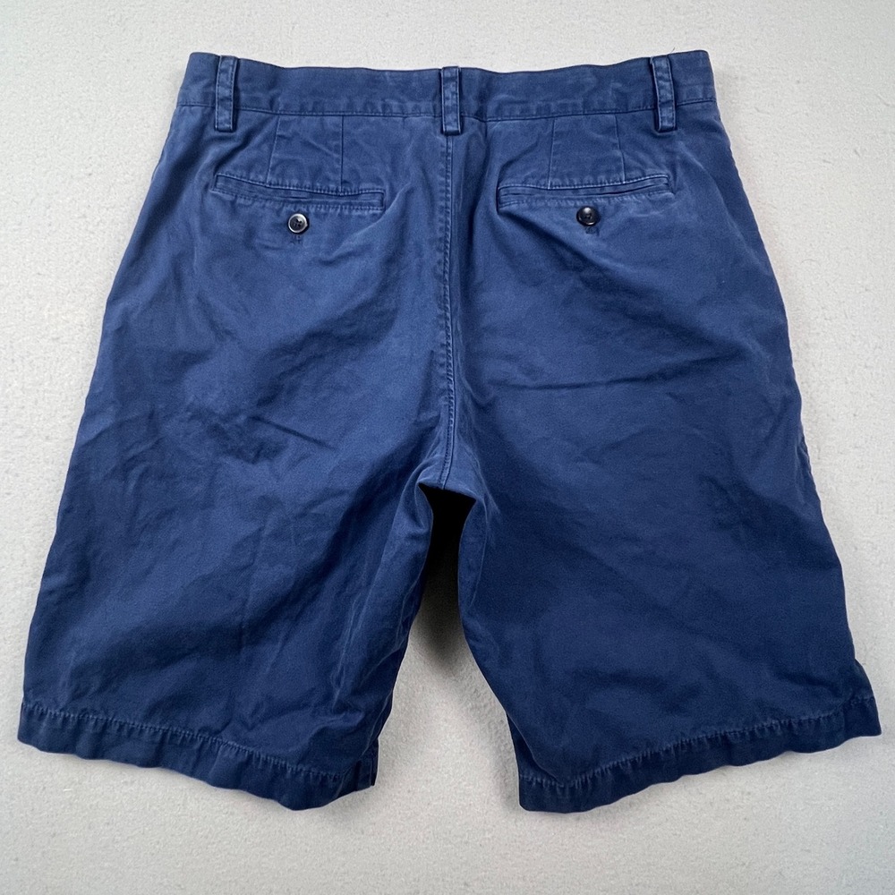 Banana Republic Emerson Shorts Mens 33 Blue Chino Cotton Casual Prep Summer - Picture 3 of 14